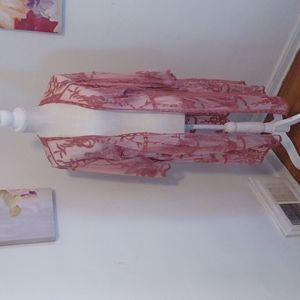 New Rose pink sheer shawl